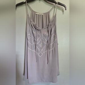 Maurices Silver Embellished Heather Gray Camisole